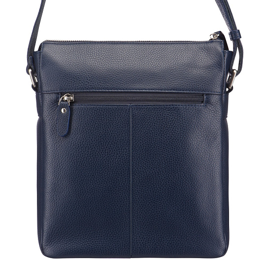 Сумка через плечо Dr.Koffer из натуральной кожи синяя