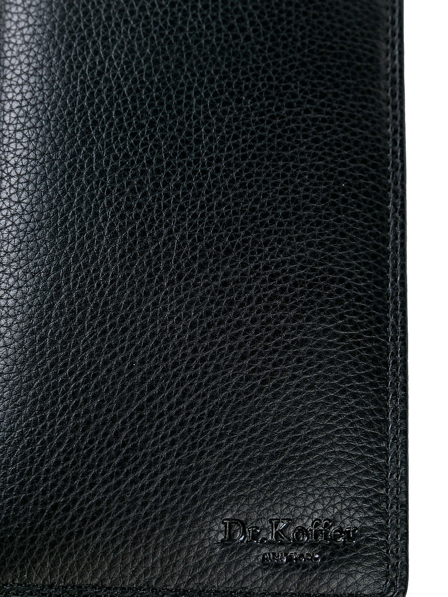 Портмоне Dr.Koffer из натуральной кожи черное