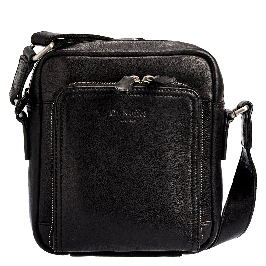 Сумка через плечо Dr.Koffer из натуральной кожи черная