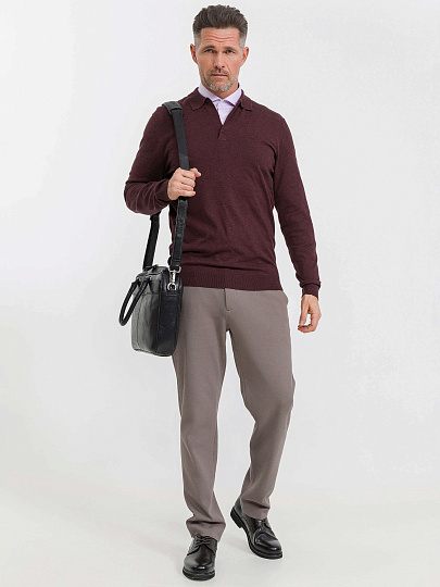 Деловая сумка Dr.Koffer из натуральной кожи черная