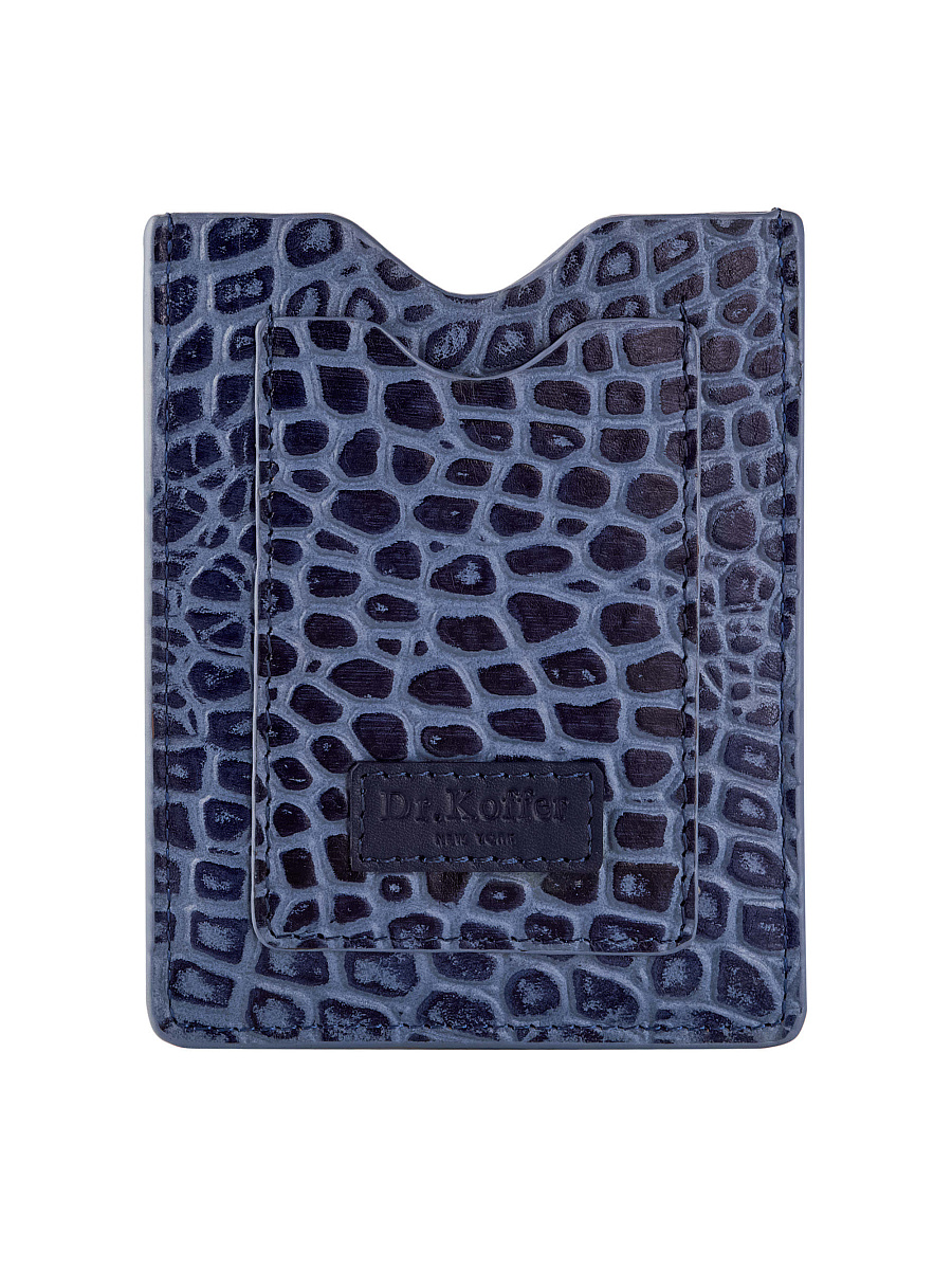 Кредитница Dr.Koffer из натуральной кожи фиолетовая