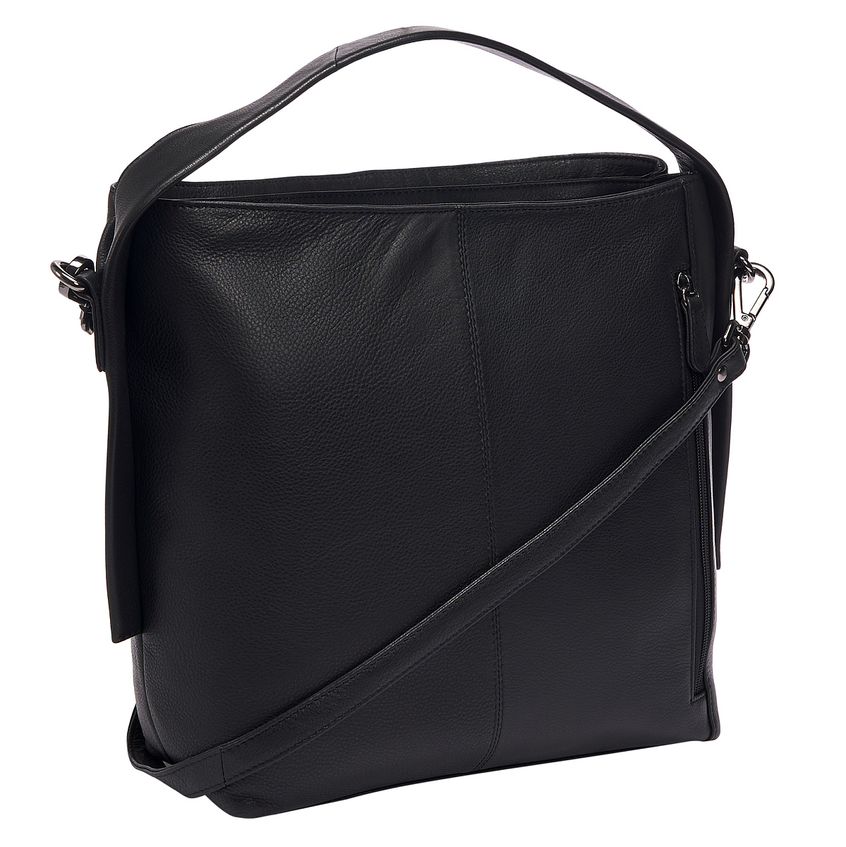 Женская сумка Dr.Koffer из натуральной кожи чёрная