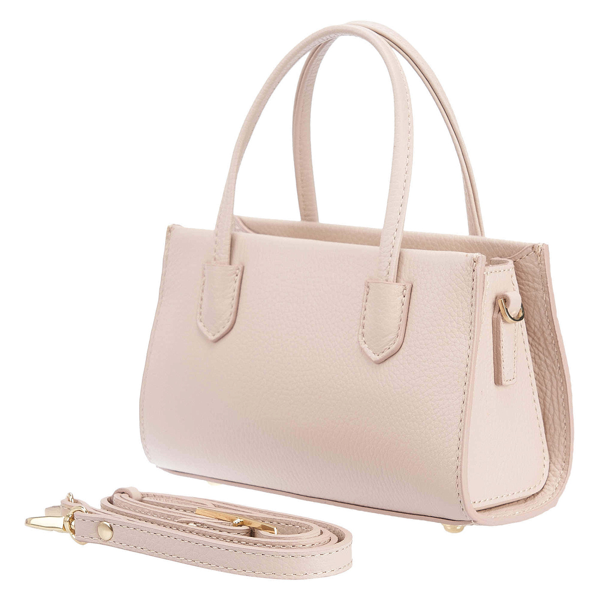 Женская сумка Dr. Koffer из натуральной кожи розовая