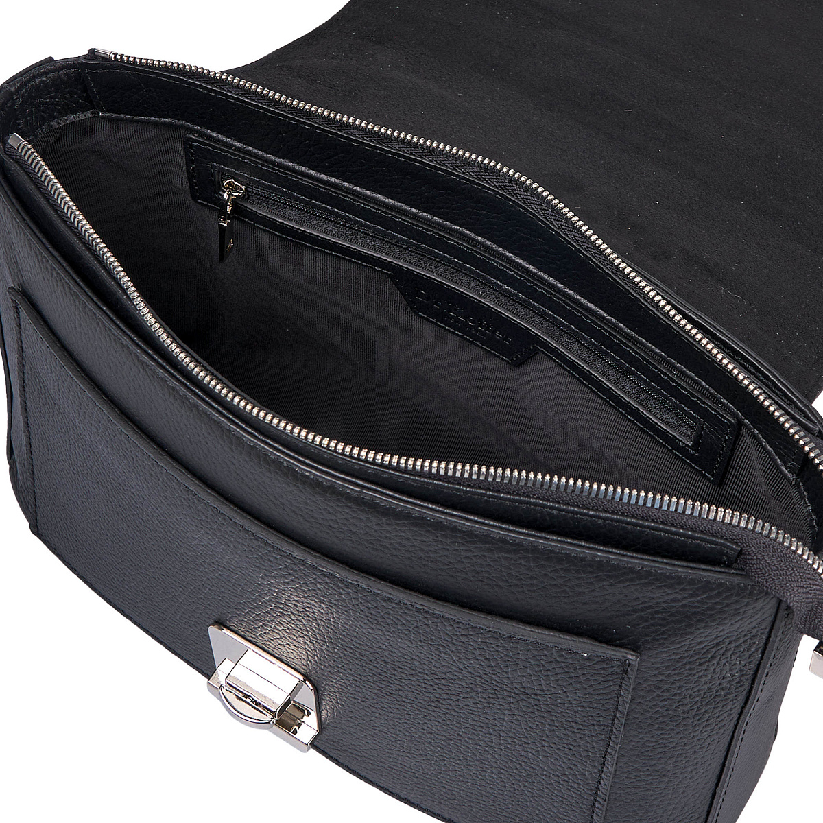 Женская сумка Dr. Koffer из натуральной кожи черная