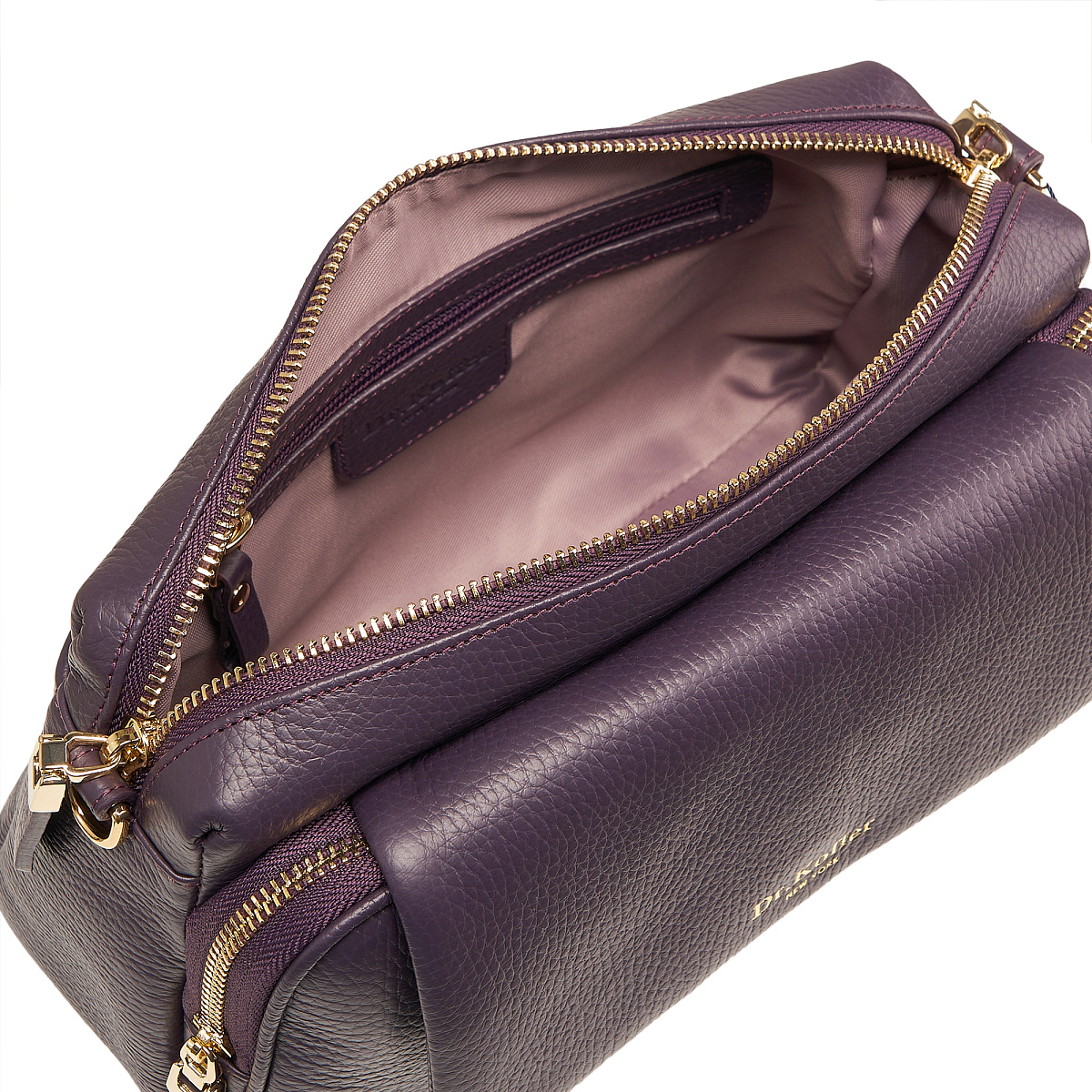 Женская сумка  Dr. Koffer из натуральной кожи фиолетовая