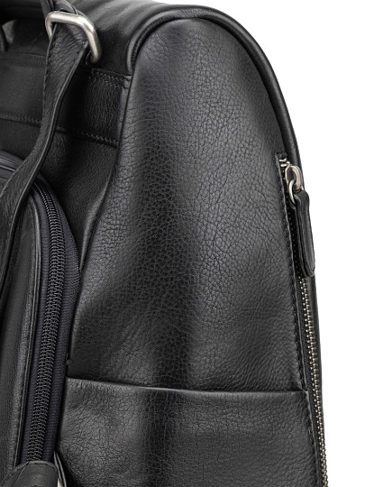 Сумка-рюкзак Dr. Koffer из натуральной кожи черная