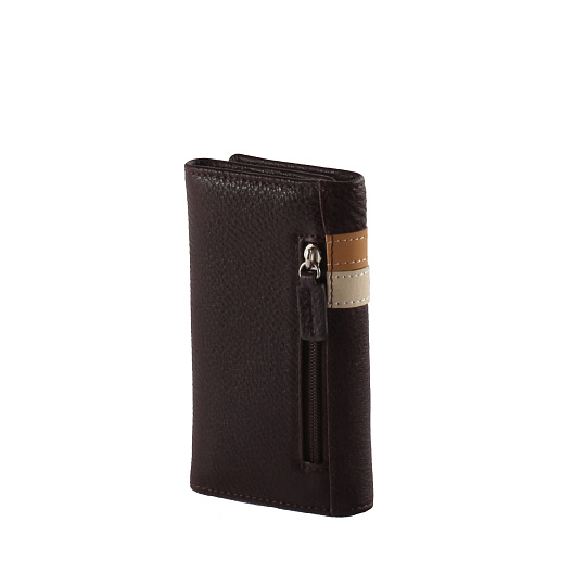 Ключница Dr.Koffer из натуральной кожи темно-коричневая