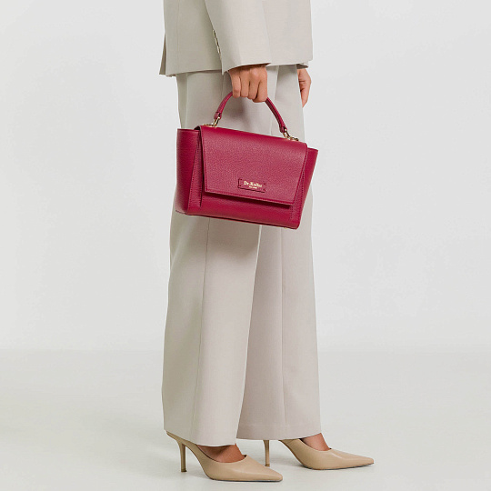 Женская сумка  Dr. Koffer из натуральной кожи красная