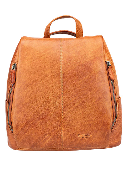 Сумка-рюкзак Dr. Koffer из натуральной кожи коричневая