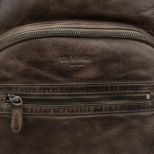 Рюкзак Dr.Koffer из натуральной кожи коричневый