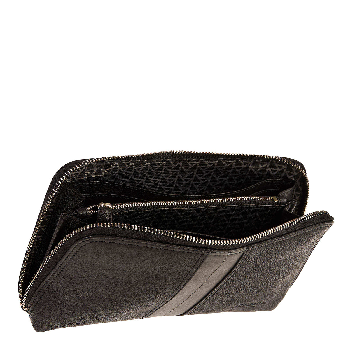 Сумка барсетка из натуральной кожи Dr. Koffer черная