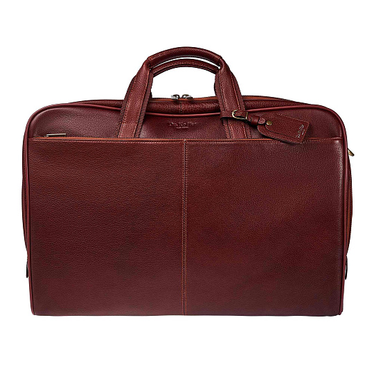 Сумка дорожная Dr.Koffer из натуральной кожи коричневая