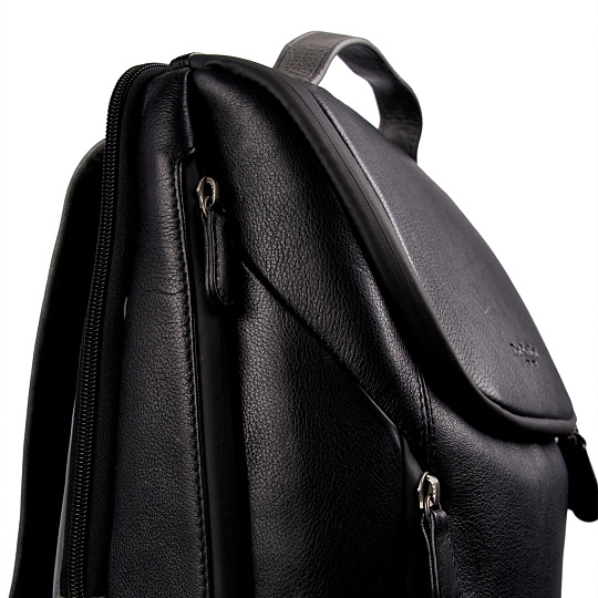 Рюкзак Dr.Koffer из натуральной кожи черный