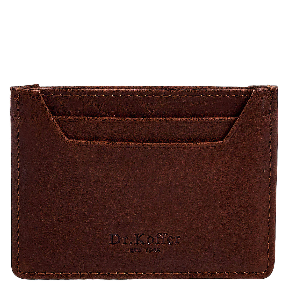 Кредитница Dr.Koffer из натуральной кожи коричневая