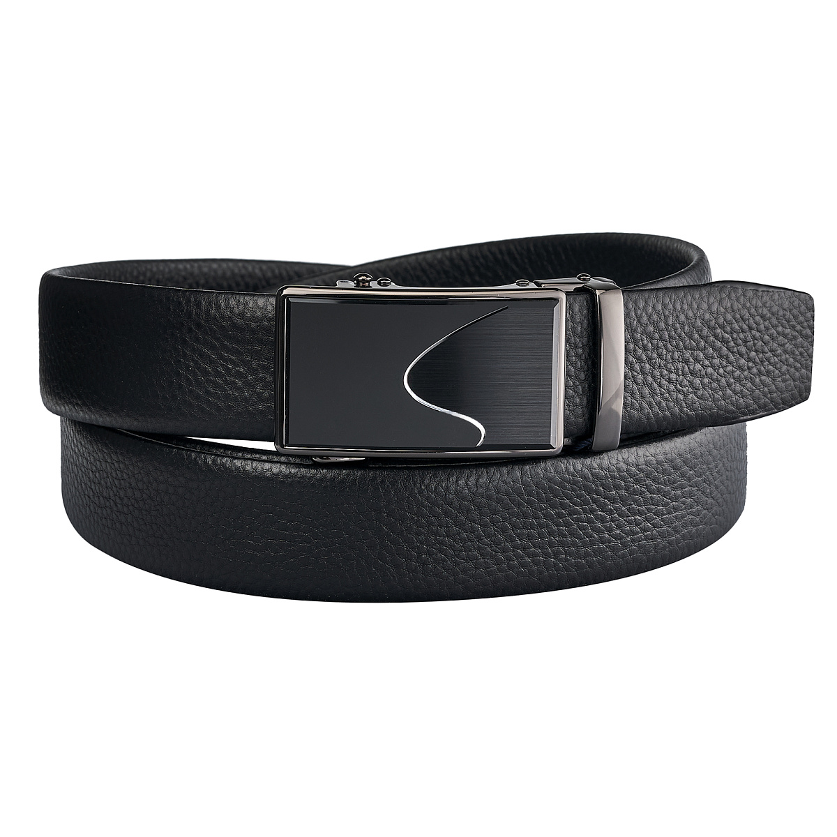 Ремень Dr. Koffer из натуральной кожи черный