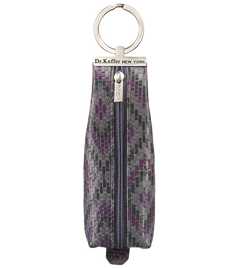 Ключница Dr.Koffer из натуральной кожи серая