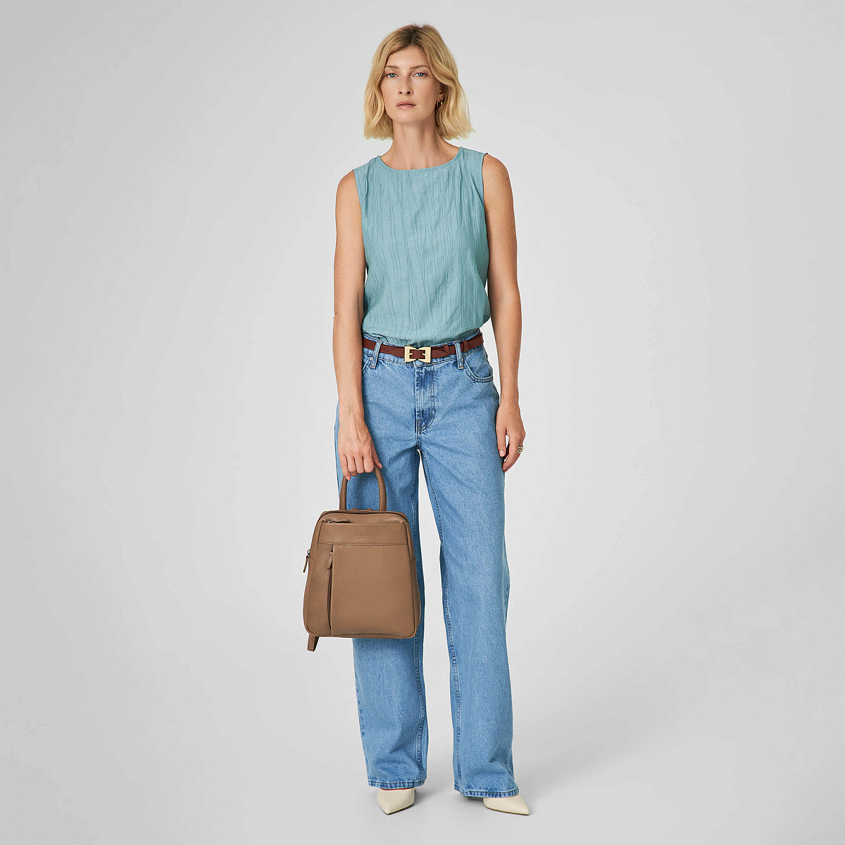 Рюкзак Dr.Koffer из натуральной кожи коричневый