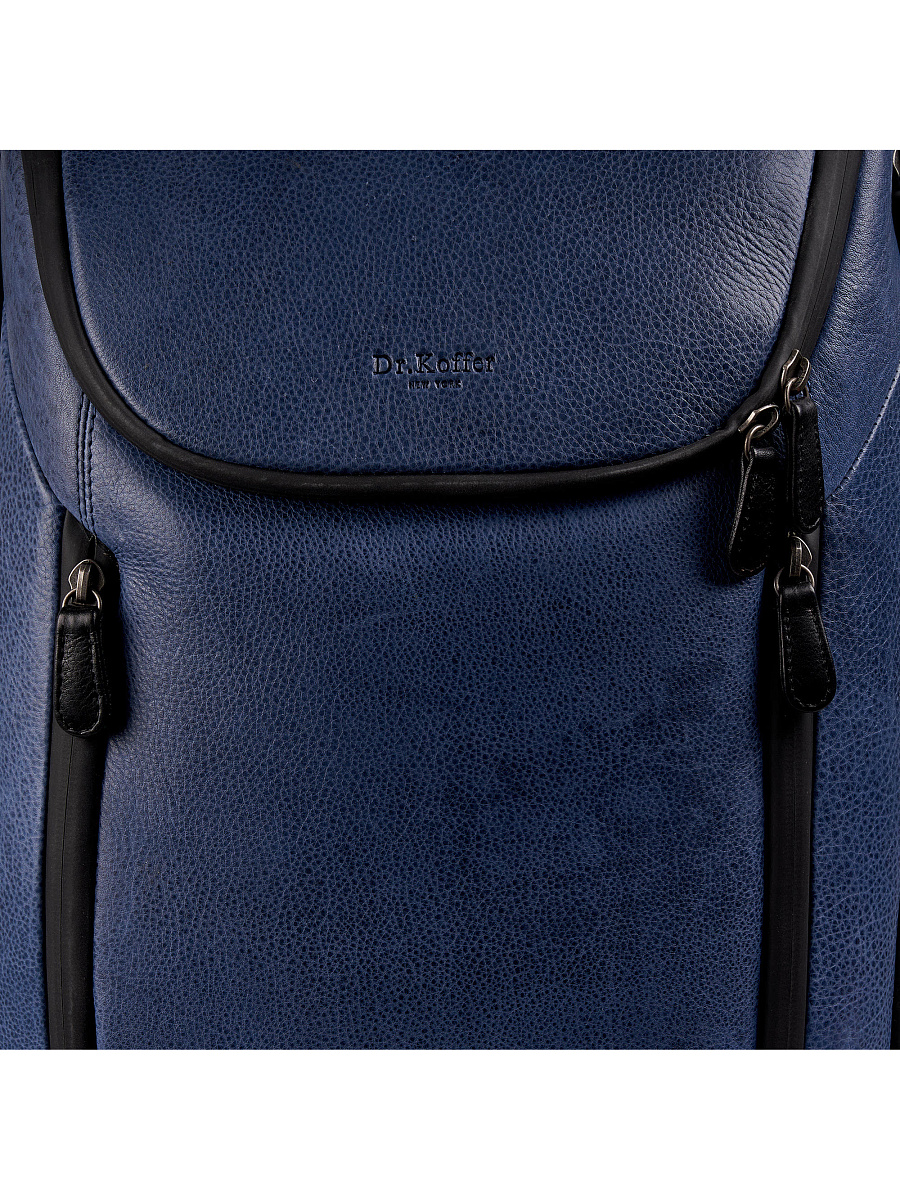 Рюкзак Dr.Koffer из натуральной кожи синий