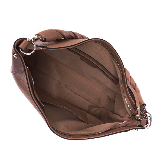 Женская сумка Dr. Koffer из натуральной кожи коричневая
