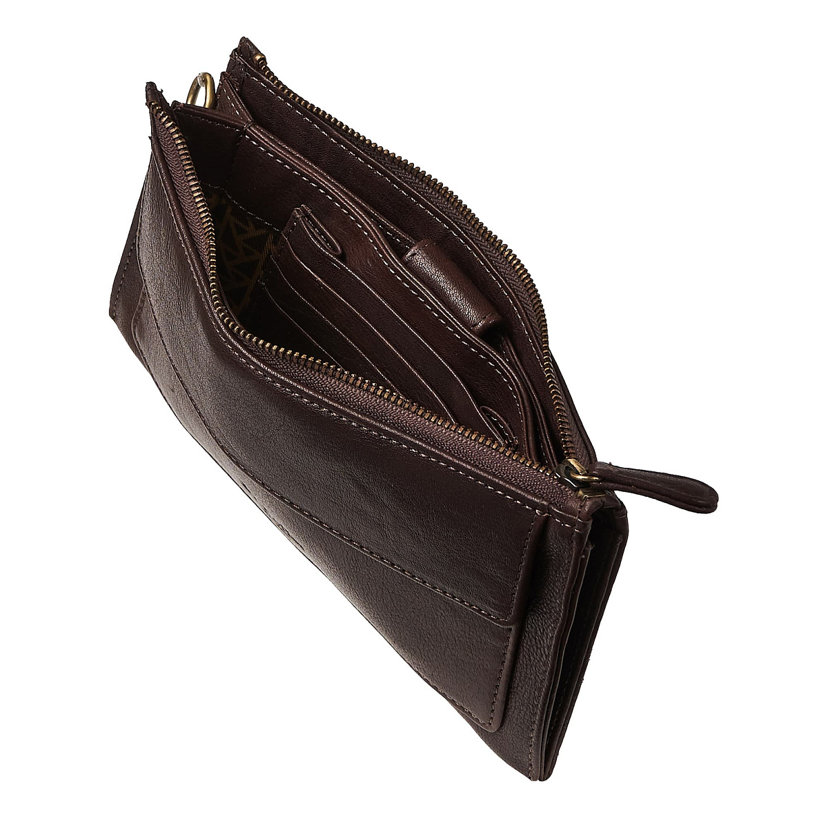 Сумка барсетка из натуральной кожи Dr. Koffer коричневая