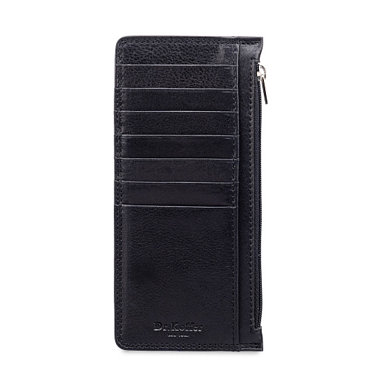 Кредитница Dr.Koffer из натуральной кожи черная