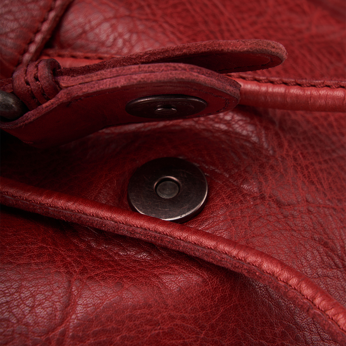 Рюкзак Dr.Koffer из натуральной кожи красный