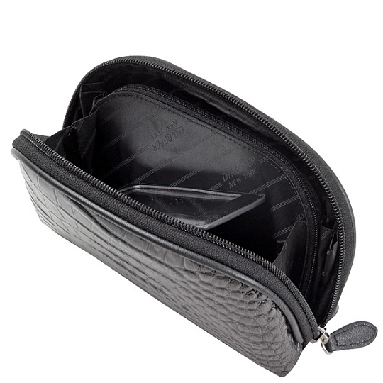 Косметичка Dr.Koffer из натуральной кожи серая