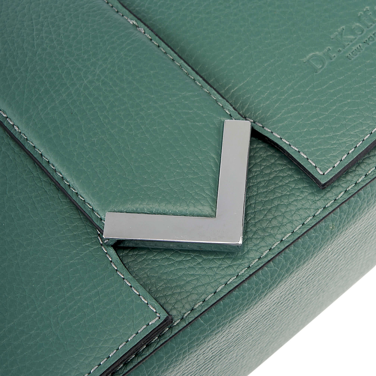 Женская сумка Dr. Koffer из натуральной кожи зеленая