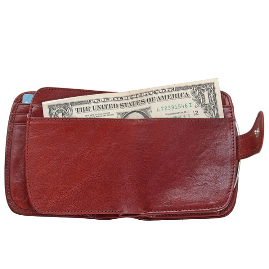 Кошелек Dr.Koffer из натуральной кожи коричневый