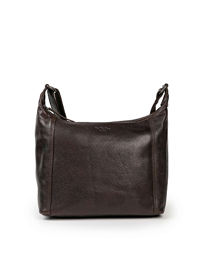 Сумка через плечо Dr.Koffer из натуральной кожи коричневая