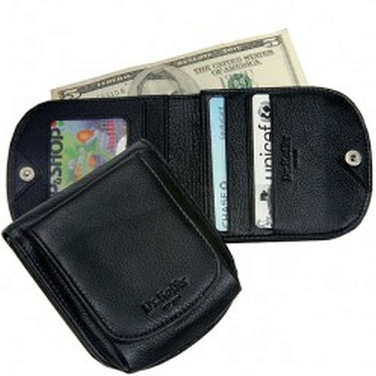 Портмоне Dr.Koffer из натуральной кожи черное