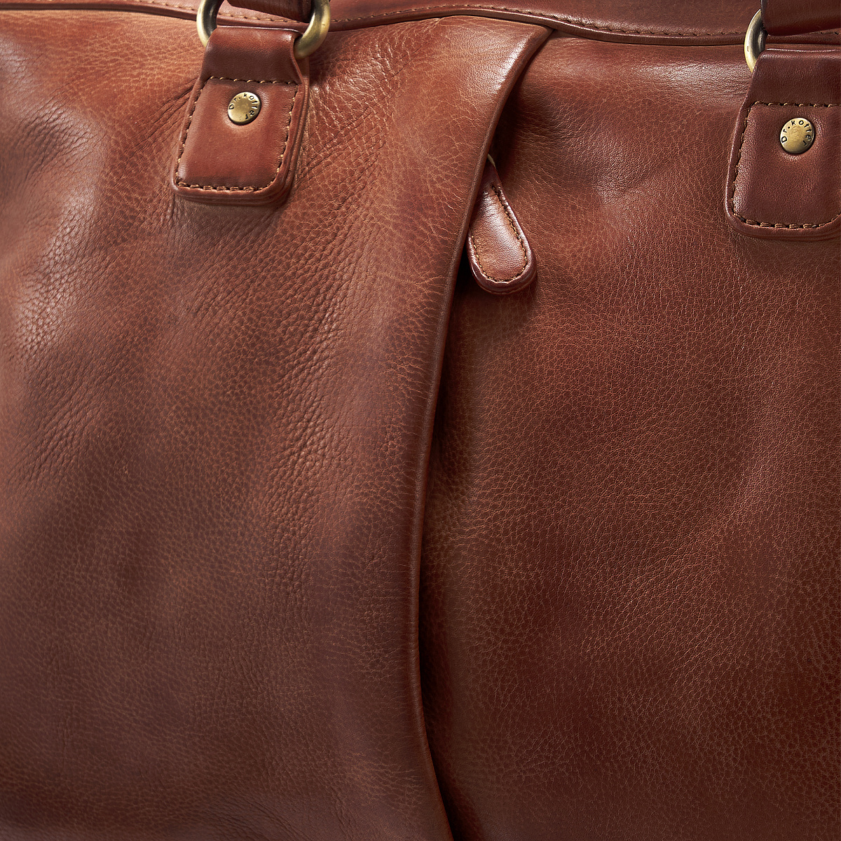 Деловая сумка Dr.Koffer из натуральной кожи коричневая