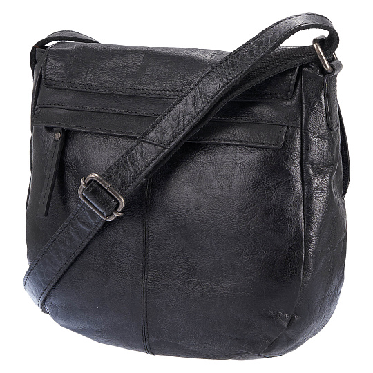 Женская сумка Dr.Koffer из натуральной кожи чёрная