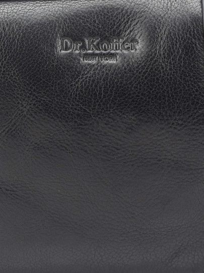 Сумка-визитка Dr. Koffer из натуральной кожи черная