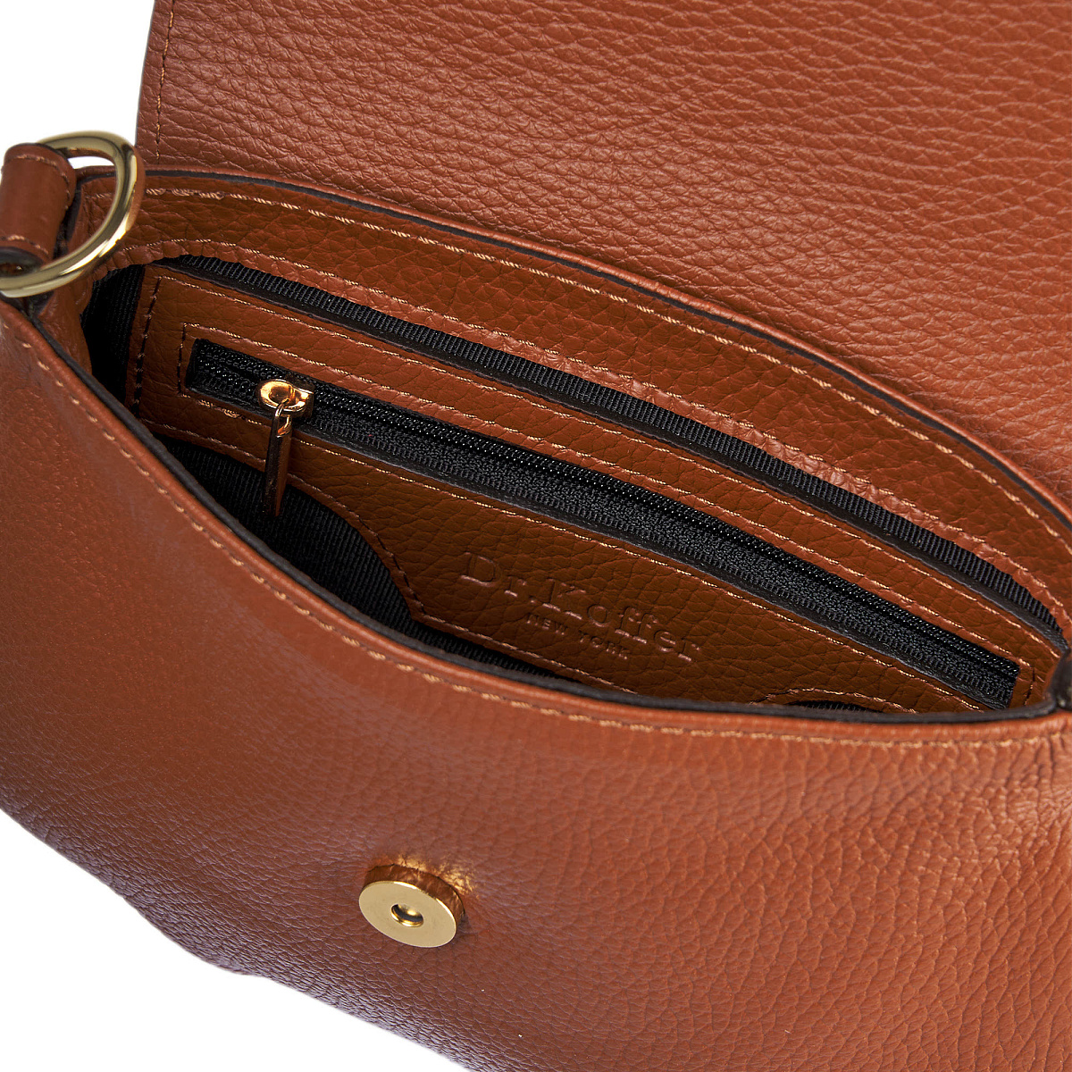 Женская сумка Dr. Koffer из натуральной кожи коричневая