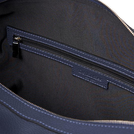 Сумка дорожная Dr.Koffer  из натуральной кожи синяя