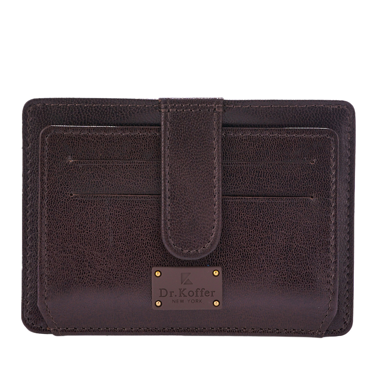 Кредитница Dr.Koffer из натуральной кожи коричневая