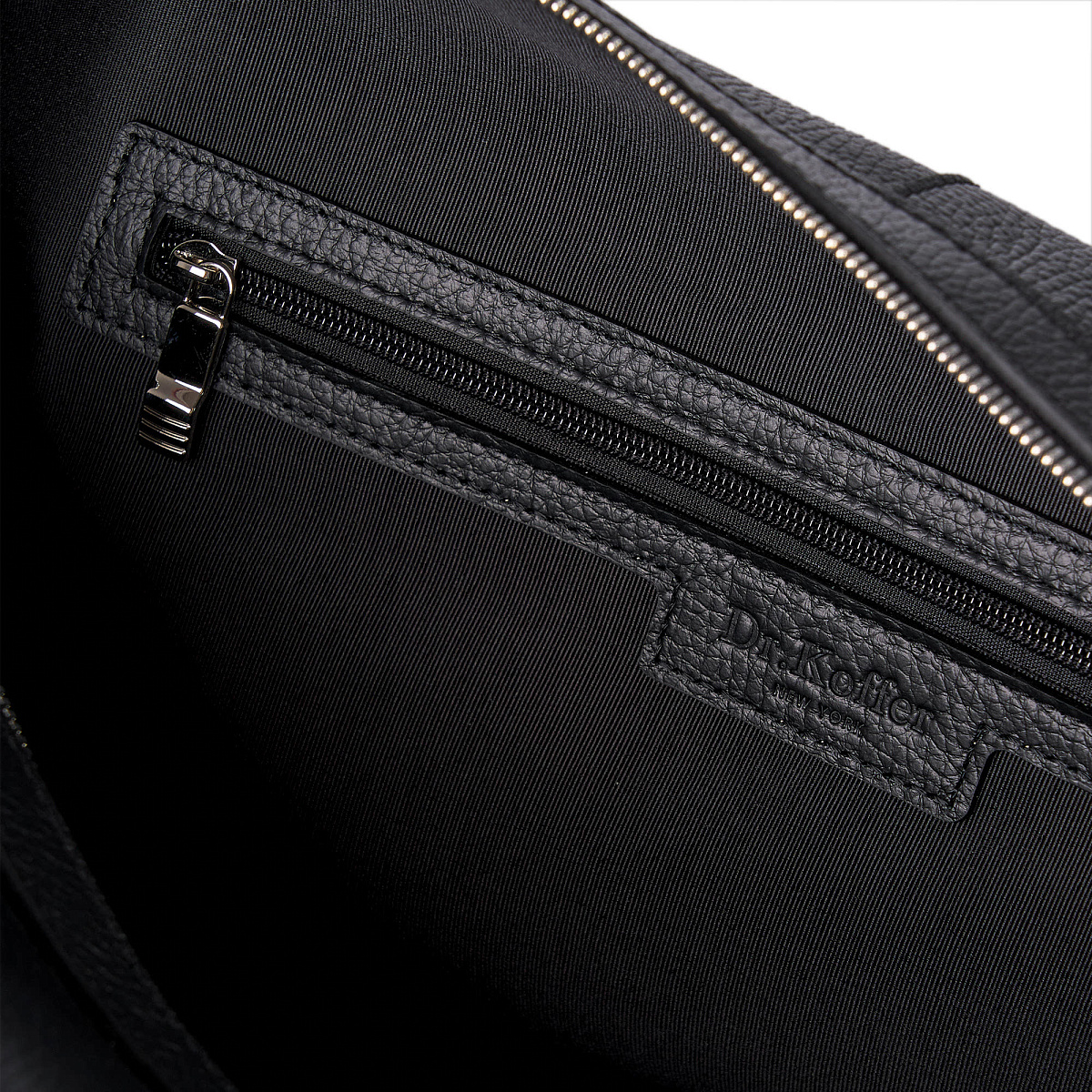 Сумка дорожная Dr.Koffer  из натуральной кожи черная