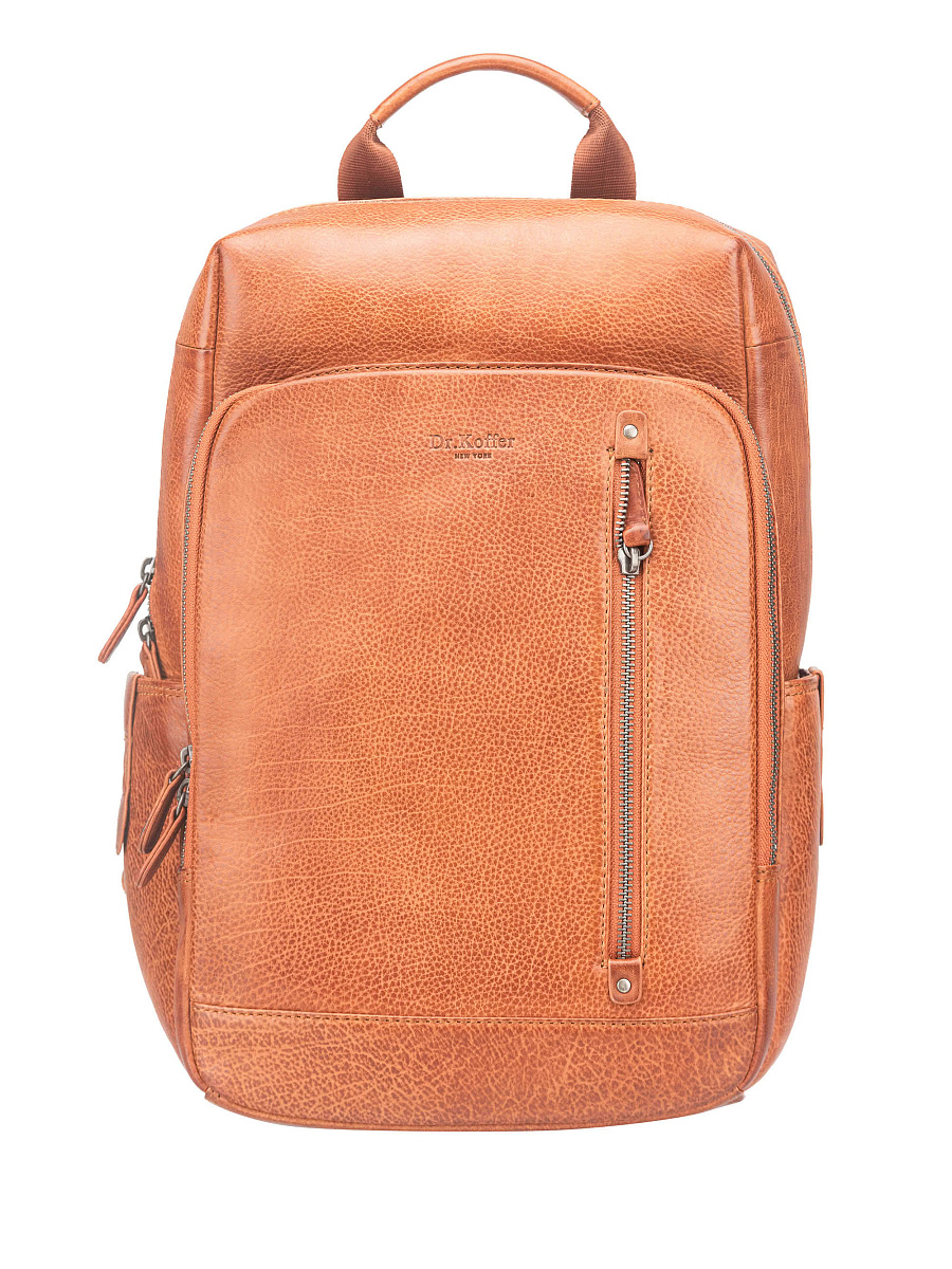 Рюкзак Dr. Koffer из натуральной кожи коричневый