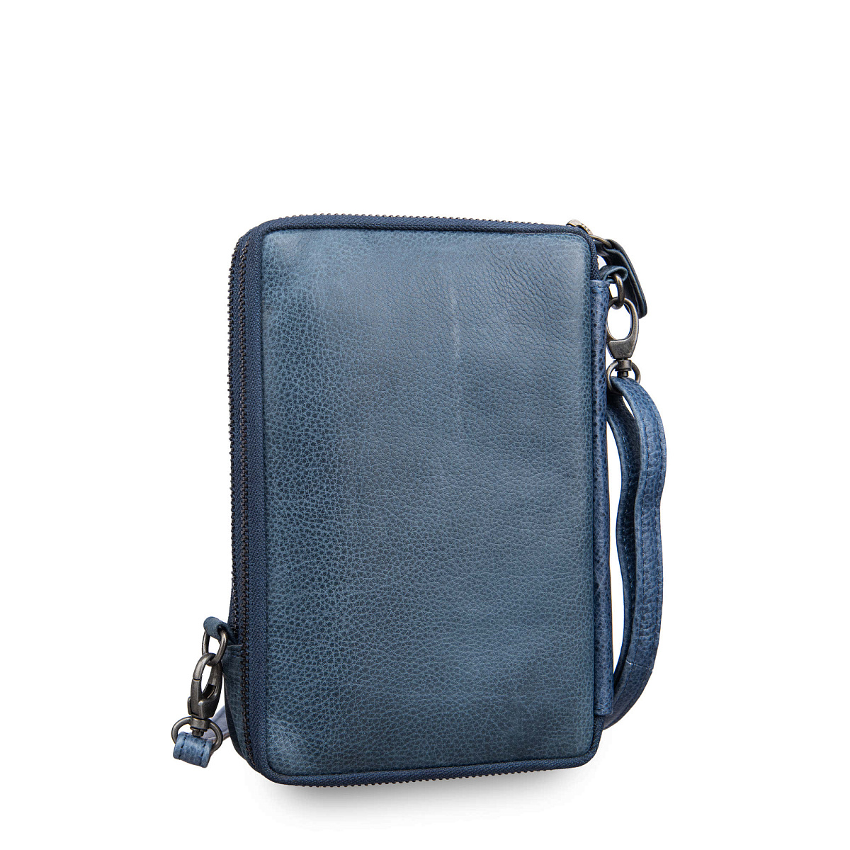 Сумка через плечо Dr.Koffer из натуральной кожи синяя