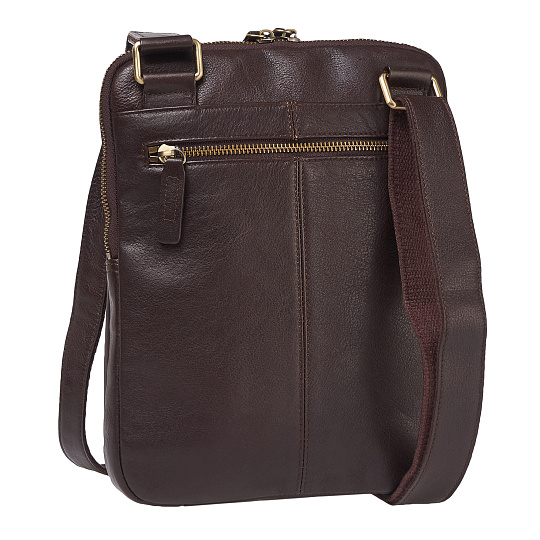 Сумка через плечо Dr.Koffer из натуральной кожи коричневая