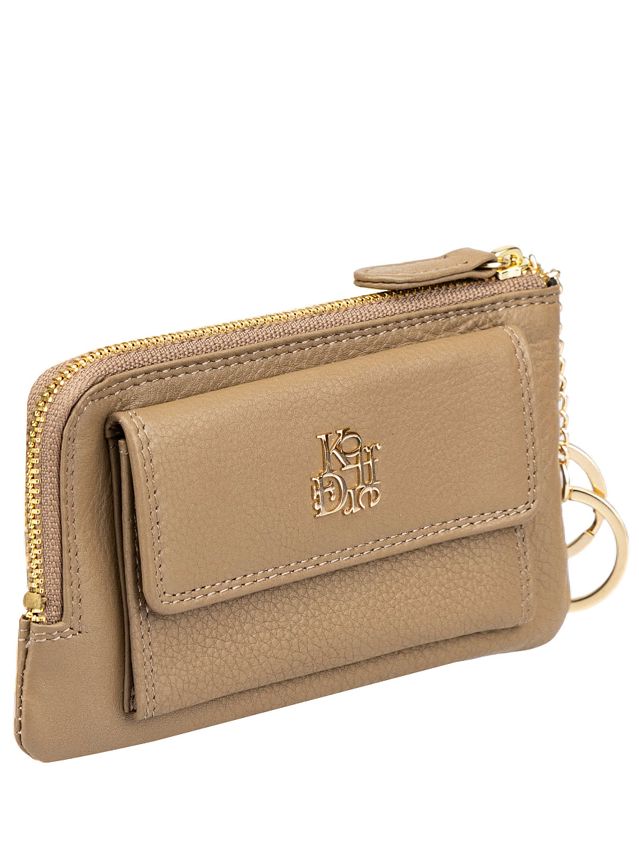 Ключница Dr.Koffer из натуральной кожи бежевая