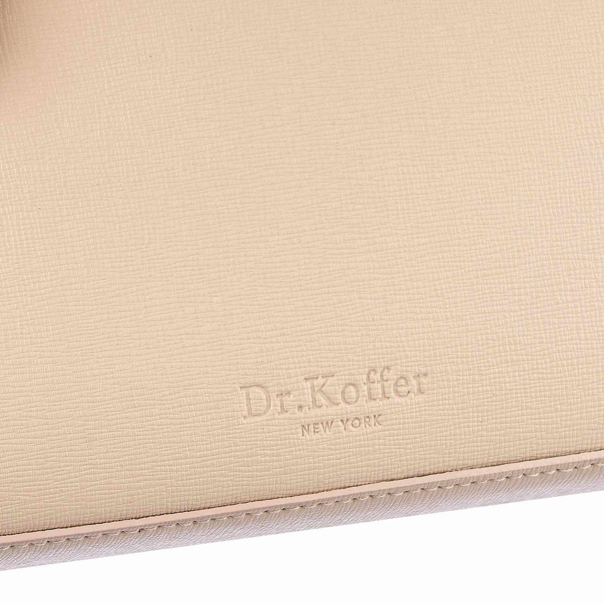 Женская сумка  Dr. Koffer из натуральной кожи бежевая
