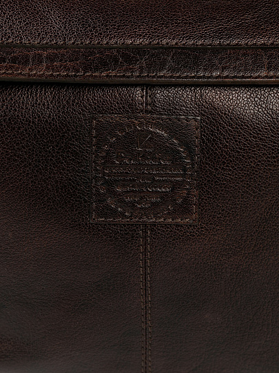 Сумка через плечо Dr.Koffer из натуральной кожи коричневая