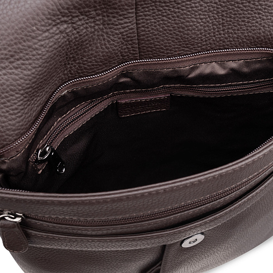 Рюкзак Dr.Koffer из натуральной кожи темно-коричневый