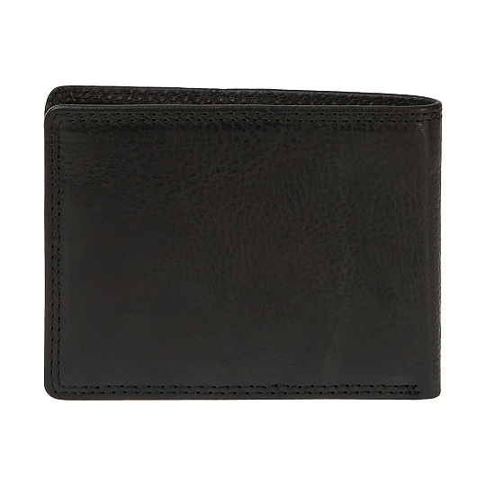 Зажим для денег Dr.Koffer из натуральной кожи черный