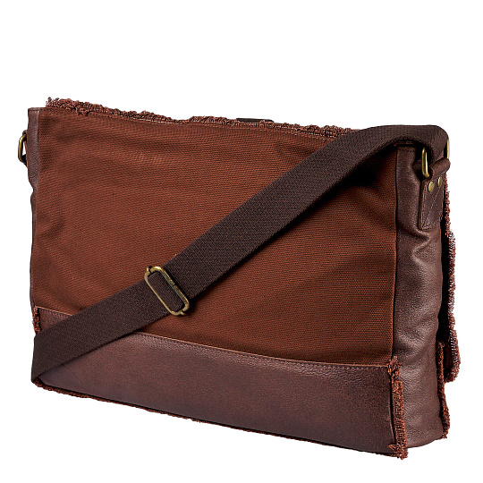 Сумка через плечо Dr.Koffer из натуральной кожи коричневая