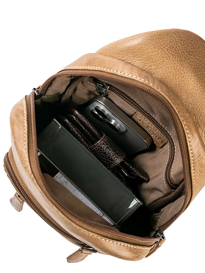 Рюкзак Dr.Koffer из натуральной кожи коричневый