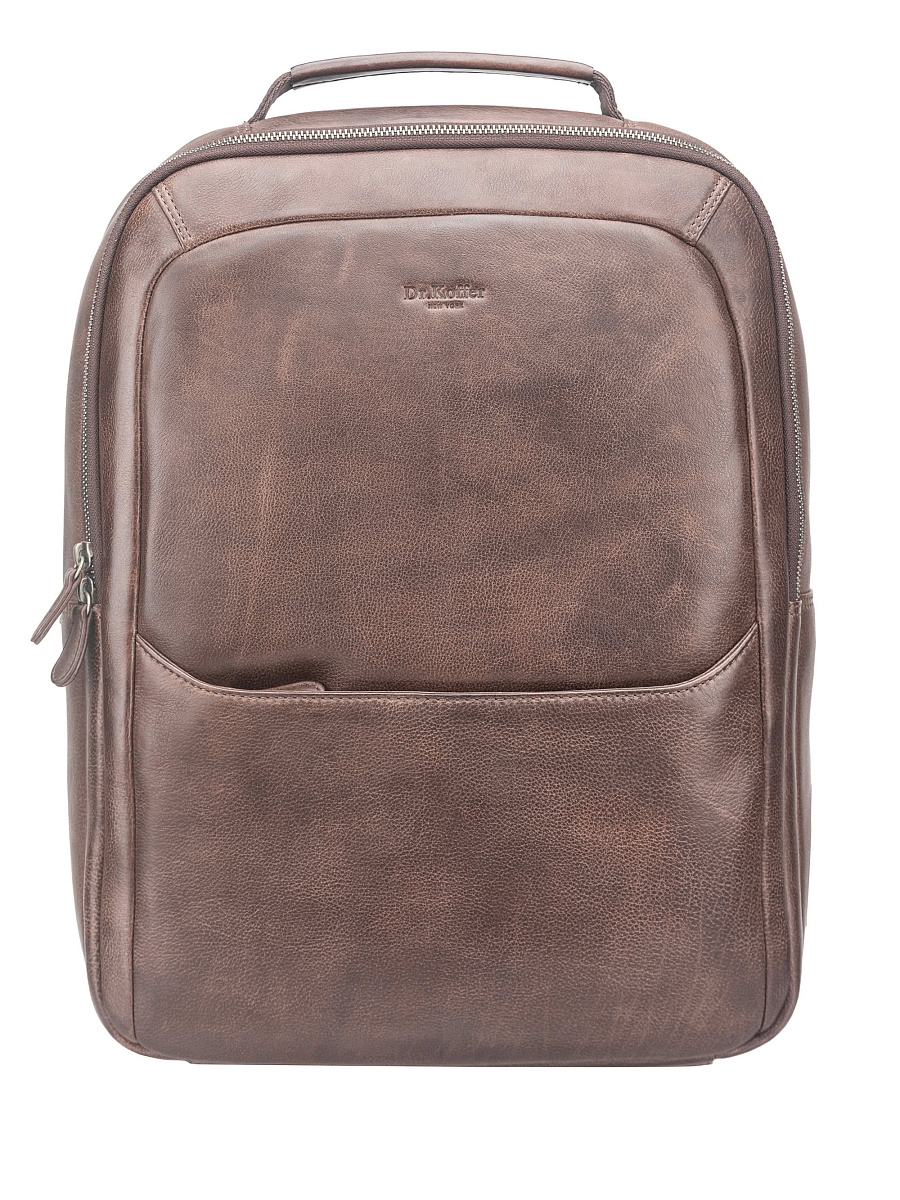 Рюкзак Dr. Koffer из натуральной кожи коричневый