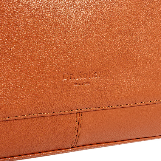 Женская сумка Dr.Koffer из натуральной кожи коричневая
